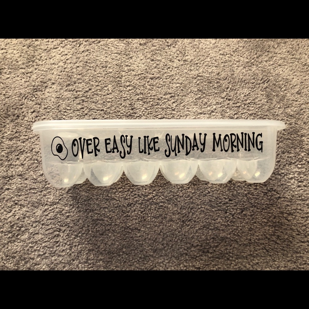 Plastic egg holder